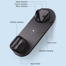 Load image into Gallery viewer, 6 in 1 Wireless Charger Dock Station for iPhone/Android/t Charging For Apple Watch AirPods Pro
