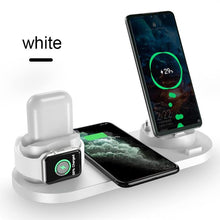 Load image into Gallery viewer, 6 in 1 Wireless Charger Dock Station for iPhone/Android/t Charging For Apple Watch AirPods Pro