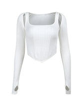 Load image into Gallery viewer, Knitted Two-Piece Top New Casual Fashion Design