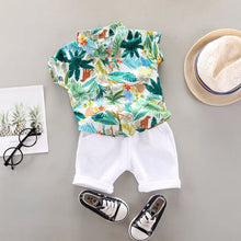 Load image into Gallery viewer, Fashion Baby Boy Summer Casual Clothes Set Top Shorts 2PCS
