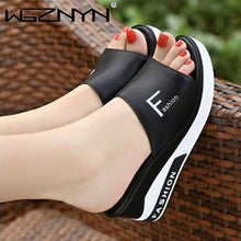 Load image into Gallery viewer, Summer Outdoor Women Wedges Slippers Slip-On Shoes