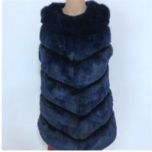 Load image into Gallery viewer, Lisa Colly Women Long Fox Fur Vest Women Winter Fashion