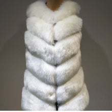 Load image into Gallery viewer, Lisa Colly Women Long Fox Fur Vest Women Winter Fashion