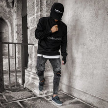 Load image into Gallery viewer, Men's Distressed Stretch Ripped Biker Jeans