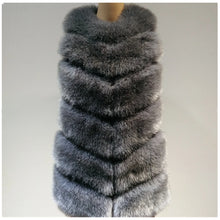 Load image into Gallery viewer, Lisa Colly Women Long Fox Fur Vest Women Winter Fashion