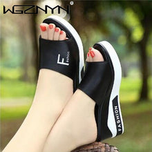 Load image into Gallery viewer, Summer Outdoor Women Wedges Slippers Slip-On Shoes