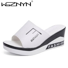 Load image into Gallery viewer, Summer Outdoor Women Wedges Slippers Slip-On Shoes