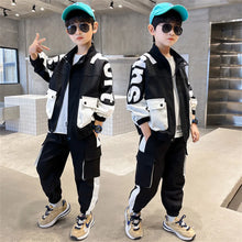 Load image into Gallery viewer, Fashion Boys Clothing Patchwork Long Sleeve Sets