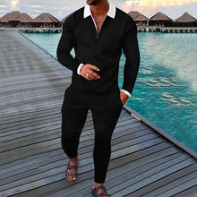 Load image into Gallery viewer, Men's Two-piece Suit Fashion Long Sleeve Sweatshirt and Long Pants