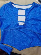 Load image into Gallery viewer, Women Sexy Hollow Out Long Sleeve Crop Top + Pencil Pants Slim