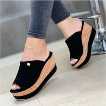Load image into Gallery viewer, Women Summer Peep Toe Sandals Fashion Platform Casual Flip Flops