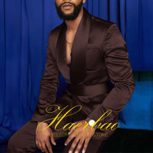 Load image into Gallery viewer, New Men's Suit Satin 2-piece Suit Formal Slim Jacket Pants Customized Blazer