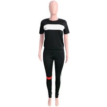 Load image into Gallery viewer, Women Summer T-shirt Matching Two 2 Piece Set Outfits Casual Tracksuit