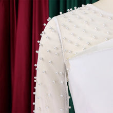 Load image into Gallery viewer, Luxury Jumpsuits for Women Round Neck Beaded Transparent Sleeve High Waisted Elegant