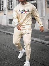 Load image into Gallery viewer, Men's New Round Neck Long Sleeved and Pants Sweater 100% Cotton High Quality Sports Set Letter Print