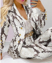 Load image into Gallery viewer, Women's Set Long Sleeve Blazer Pants Suit Lady