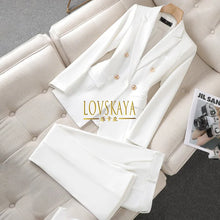Load image into Gallery viewer, White small suit feminine temperament casual niche professional coat formal dress spring and autumn new styles