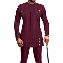 Load image into Gallery viewer, Slim Fit Casual Men's Suit Two Piece Set