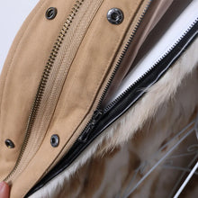 Load image into Gallery viewer, Removable Real Fox Fur Collar Coats Women Winter Jacket Hooded