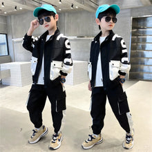 Load image into Gallery viewer, Fashion Boys Clothing Patchwork Long Sleeve Sets