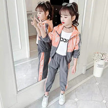 Load image into Gallery viewer, Girl Casual Outfit Hooded Coat+Trousers Fashion Sports Set