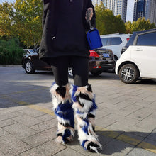 Load image into Gallery viewer, Women Plush Knee High Snow Boots Faux Fur Furry Warm