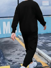 Load image into Gallery viewer, Men's New Round Neck Long Sleeved and Pants Sweater 100% Cotton High Quality Sports Set Letter Print