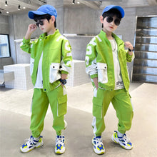 Load image into Gallery viewer, Fashion Boys Clothing Patchwork Long Sleeve Sets
