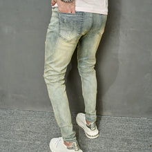 Load image into Gallery viewer, Men Vintage Ripped Skinny Pencil Jeans Pants