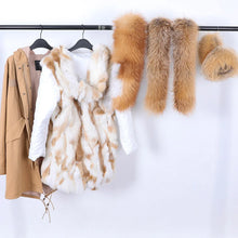 Load image into Gallery viewer, Removable Real Fox Fur Collar Coats Women Winter Jacket Hooded
