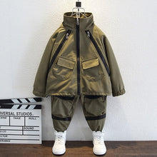 Load image into Gallery viewer, Boys camouflage suit two piece set camouflage