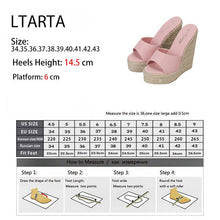 Load image into Gallery viewer, Women Sandals Sexy New Straw Woven Simple High Slope Heel