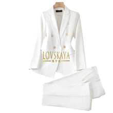 Load image into Gallery viewer, White small suit feminine temperament casual niche professional coat formal dress spring and autumn new styles