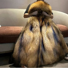 Load image into Gallery viewer, New Style Pie Overcomes Men’s Fur Mid-length Thick Warm Mink Fur Coat