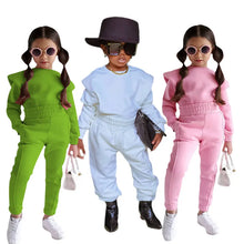 Load image into Gallery viewer, Kids Girls  Clothes 2pcs/set Long Sleeve Hoodies Shirt + Sport Pants