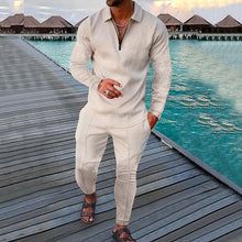 Load image into Gallery viewer, Men's Two-piece Suit Fashion Long Sleeve Sweatshirt and Long Pants