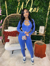 Load image into Gallery viewer, Women Sexy Hollow Out Long Sleeve Crop Top + Pencil Pants Slim