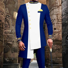 Load image into Gallery viewer, New Casual Fashion Hot Selling Printed Men's Suit Slim Two-piece Set