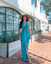 Load image into Gallery viewer, Summer Backless Sexy Women Dress Out Side Split Long Dress - nevaehshalo