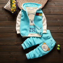 Load image into Gallery viewer, Fashion Baby Boys Clothes Autumn Winter Warm Baby Girl Clothes Kids Sport Suit Outfits Newborn Baby Clothes Infant Clothing Sets - nevaehshalo