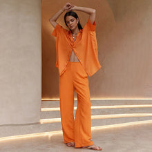 Load image into Gallery viewer, Women Cotton Linen Shirt Trousers Two Piece Casual Fashion Suit - nevaehshalo
