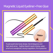 Load image into Gallery viewer, Magnetic Eyelashes Mink False Lashes Magnetic Eyeliner Waterproof Liquid Set Lasting Handmade Eyelash Makeup Tool - nevaehshalo