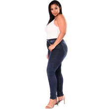 Load image into Gallery viewer, High Waist Jeans Femme Women 5XL 6XL 7XL Plus Size Leggings Blue Denim Skinny - nevaehshalo