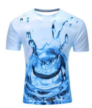 Load image into Gallery viewer, Print Short sleeved Tees Men Black And White Vertigo Hypnotic colorful Printing 3D T shirt - nevaehshalo
