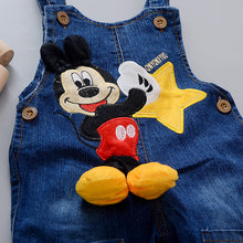 Load image into Gallery viewer, Cartoon Baby Boy Clothes Denim Pants Elastic Waist - nevaehshalo