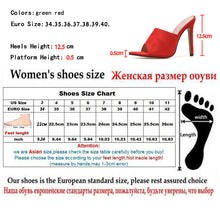 Load image into Gallery viewer, Woman Shoes Pointed Stiletto High Heel Slippers Sandals Rubber Sole - nevaehshalo