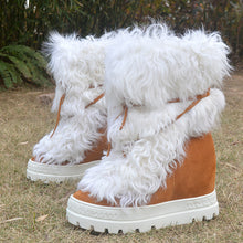 Load image into Gallery viewer, Pure Wool Slim Inside Tall Women's Winter Thickened Snow Boots