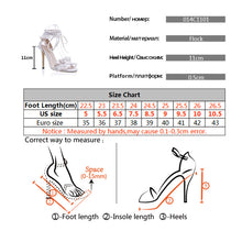 Load image into Gallery viewer, Cross Bandage High Heels Sandals Women Pumps Thin Heel Ruffle Lace Up Summer Shoes - nevaehshalo