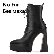Load image into Gallery viewer, Women Ankle Boots High Heels Pointed Toe Genuine Leather