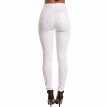 Load image into Gallery viewer, Women Hole Skinny Ripped Jeans Cool Denim High Waist - nevaehshalo